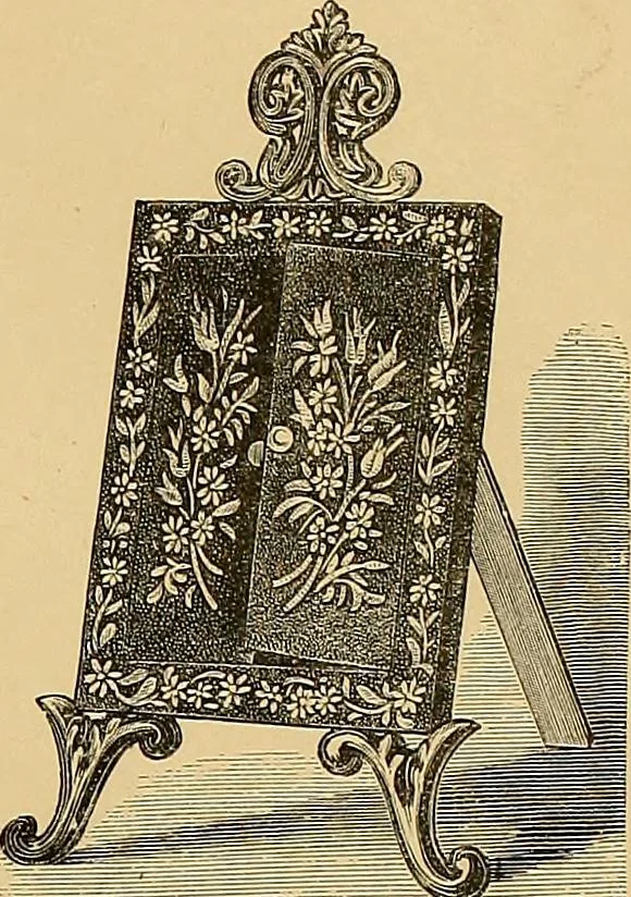 An illustration from The dictionary of needlework : an encyclopaedia of artistic, plain, and fancy needlework. Dealing fully with the details of all the stitches employed, the method of working, the materials used, the meaning of technical terms, and, where necessary, tracing the origin and history of the various works described. Illustrated with upwards of 800 wood engravings, and coloured plates. Plain sewing, textiles, dressmaking, appliances, and terms, 1885, leaf 106