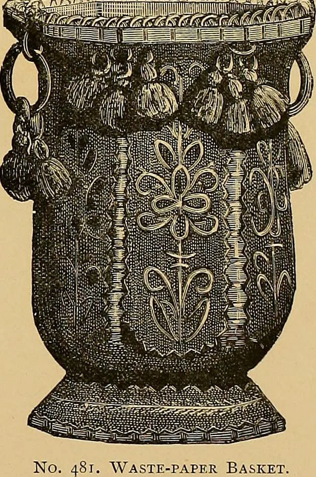 An illustration from The dictionary of needlework : an encyclopaedia of artistic, plain, and fancy needlework. Dealing fully with the details of all the stitches employed, the method of working, the materials used, the meaning of technical terms, and, where necessary, tracing the origin and history of the various works described. Illustrated with upwards of 800 wood engravings, and coloured plates. Plain sewing, textiles, dressmaking, appliances, and terms, 1885, leaf 106