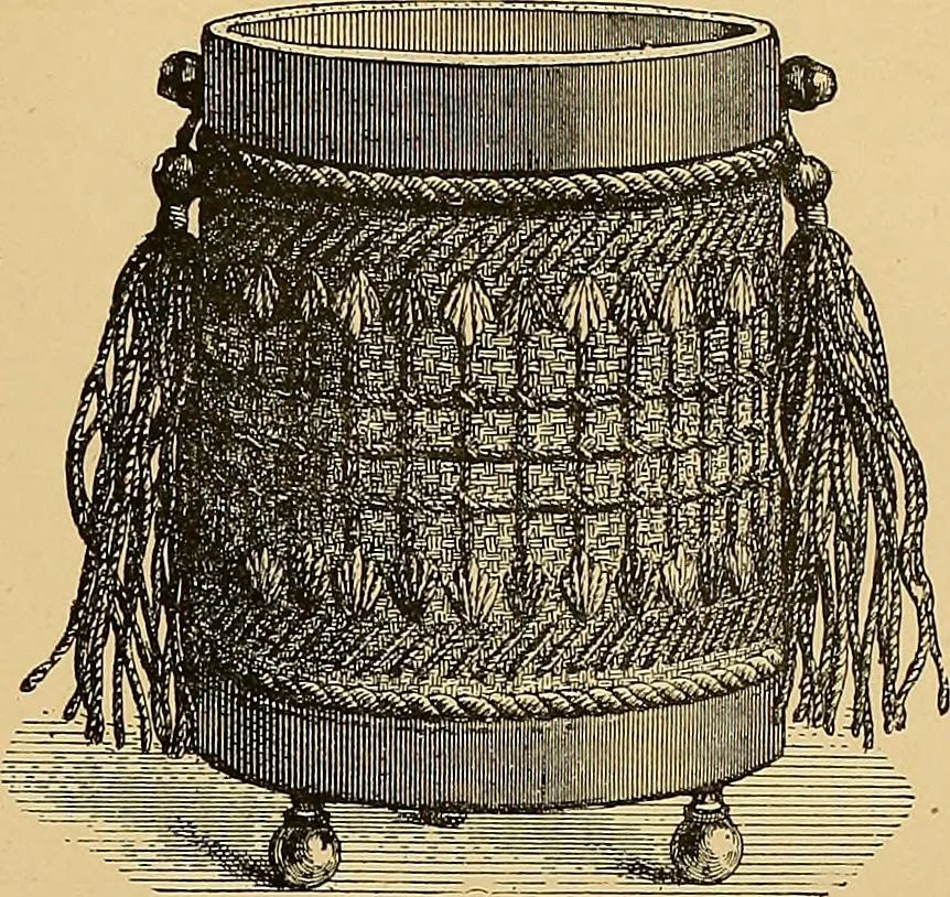 An illustration from The dictionary of needlework : an encyclopaedia of artistic, plain, and fancy needlework. Dealing fully with the details of all the stitches employed, the method of working, the materials used, the meaning of technical terms, and, where necessary, tracing the origin and history of the various works described. Illustrated with upwards of 800 wood engravings, and coloured plates. Plain sewing, textiles, dressmaking, appliances, and terms, 1885, leaf 120