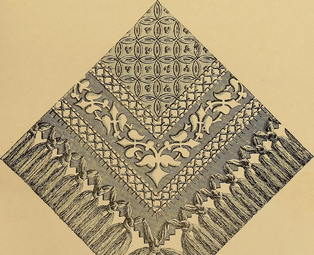 An illustration from The dictionary of needlework : an encyclopaedia of artistic, plain, and fancy needlework. Dealing fully with the details of all the stitches employed, the method of working, the materials used, the meaning of technical terms, and, where necessary, tracing the origin and history of the various works described. Illustrated with upwards of 800 wood engravings, and coloured plates. Plain sewing, textiles, dressmaking, appliances, and terms, 1885, leaf 122