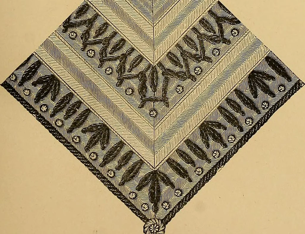 An illustration from The dictionary of needlework : an encyclopaedia of artistic, plain, and fancy needlework. Dealing fully with the details of all the stitches employed, the method of working, the materials used, the meaning of technical terms, and, where necessary, tracing the origin and history of the various works described. Illustrated with upwards of 800 wood engravings, and coloured plates. Plain sewing, textiles, dressmaking, appliances, and terms, 1885, leaf 126