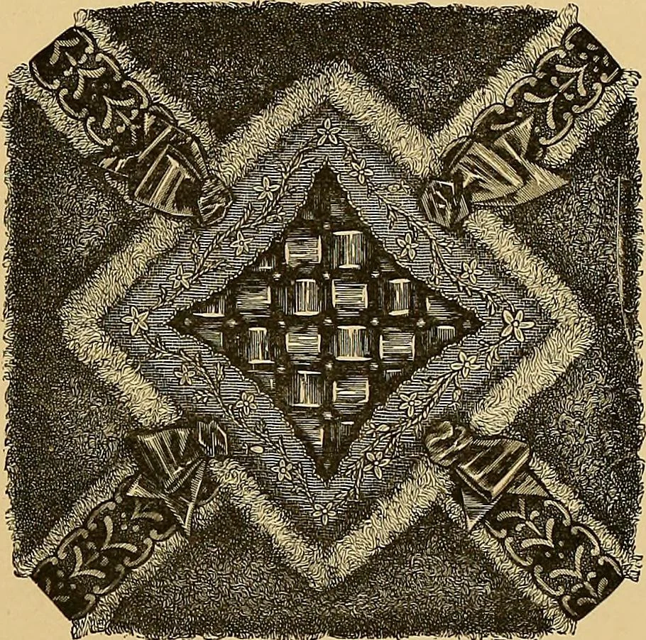 An illustration from The dictionary of needlework : an encyclopaedia of artistic, plain, and fancy needlework. Dealing fully with the details of all the stitches employed, the method of working, the materials used, the meaning of technical terms, and, where necessary, tracing the origin and history of the various works described. Illustrated with upwards of 800 wood engravings, and coloured plates. Plain sewing, textiles, dressmaking, appliances, and terms, 1885, leaf 130