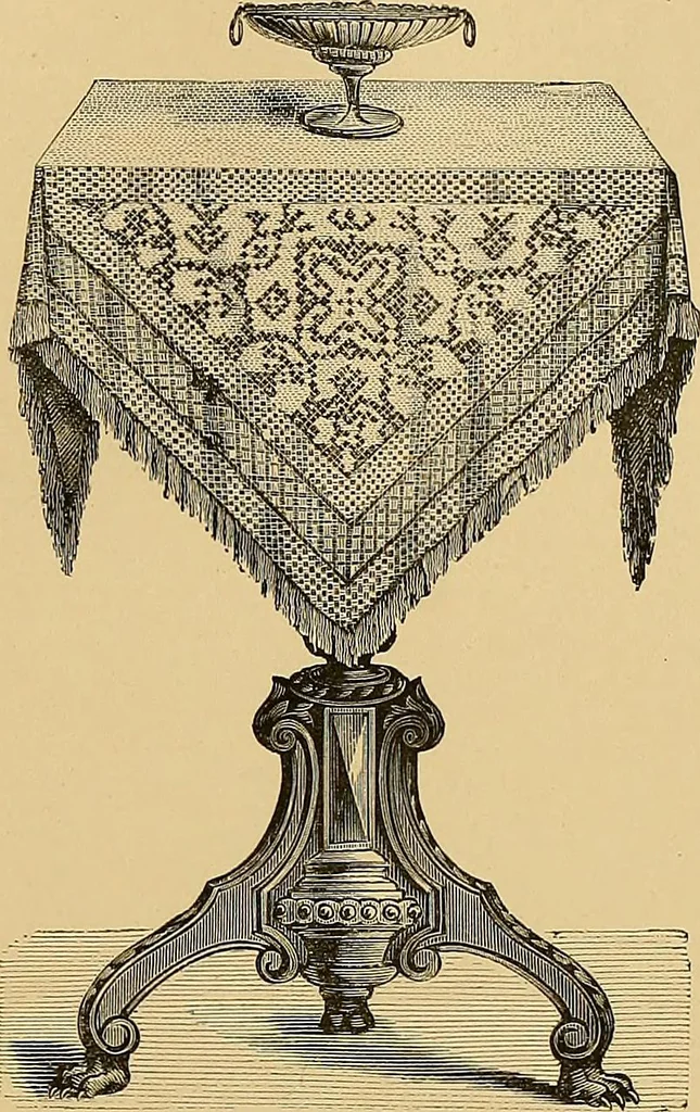 An illustration from The dictionary of needlework : an encyclopaedia of artistic, plain, and fancy needlework. Dealing fully with the details of all the stitches employed, the method of working, the materials used, the meaning of technical terms, and, where necessary, tracing the origin and history of the various works described. Illustrated with upwards of 800 wood engravings, and coloured plates. Plain sewing, textiles, dressmaking, appliances, and terms, 1885, leaf 132