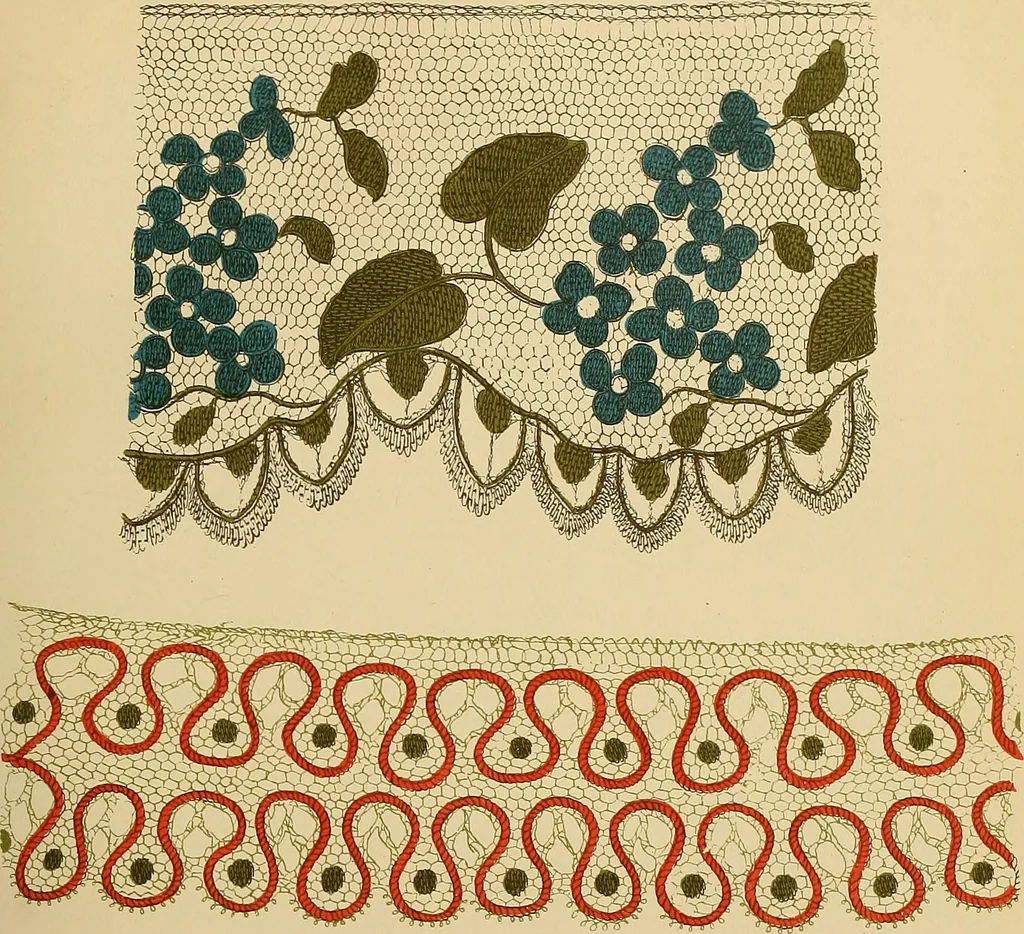 An illustration from The dictionary of needlework : an encyclopaedia of artistic, plain, and fancy needlework. Dealing fully with the details of all the stitches employed, the method of working, the materials used, the meaning of technical terms, and, where necessary, tracing the origin and history of the various works described. Illustrated with upwards of 800 wood engravings, and coloured plates. Plain sewing, textiles, dressmaking, appliances, and terms, 1885, leaf 18