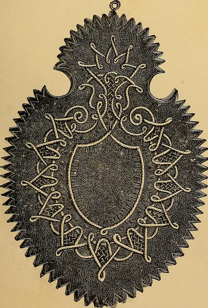 An illustration from The dictionary of needlework : an encyclopaedia of artistic, plain, and fancy needlework. Dealing fully with the details of all the stitches employed, the method of working, the materials used, the meaning of technical terms, and, where necessary, tracing the origin and history of the various works described. Illustrated with upwards of 800 wood engravings, and coloured plates. Plain sewing, textiles, dressmaking, appliances, and terms, 1885, leaf 94