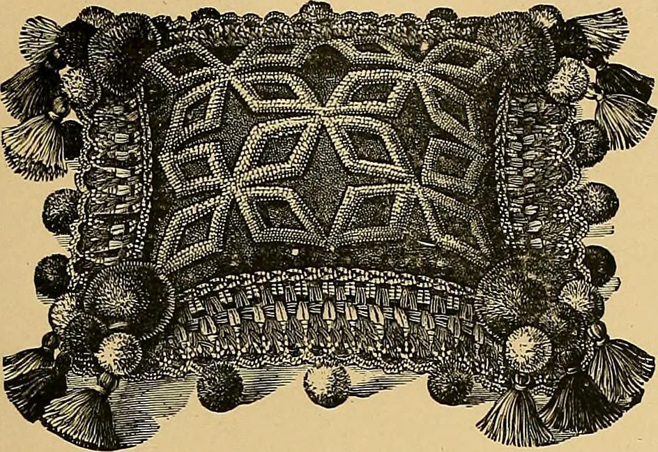 An illustration from The dictionary of needlework : an encyclopaedia of artistic, plain, and fancy needlework. Dealing fully with the details of all the stitches employed, the method of working, the materials used, the meaning of technical terms, and, where necessary, tracing the origin and history of the various works described. Illustrated with upwards of 800 wood engravings, and coloured plates. Plain sewing, textiles, dressmaking, appliances, and terms, 1885, leaf 98