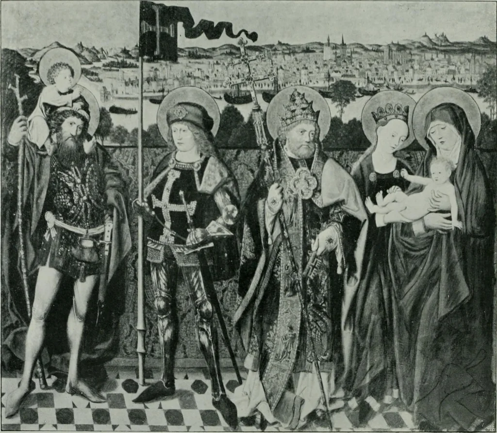 An illustration from Dictionary of painters and engravers, 1903, leaf 451