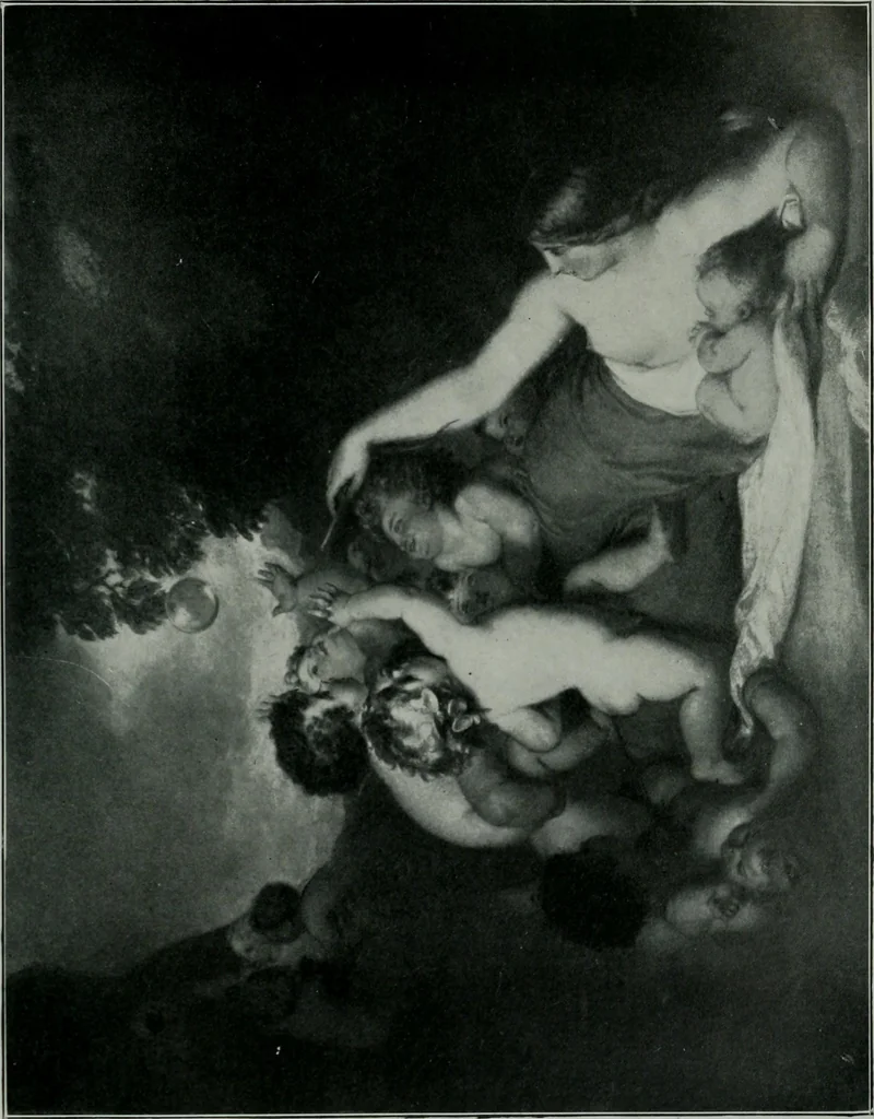 An illustration from Dictionary of painters and engravers, 1903, leaf 77