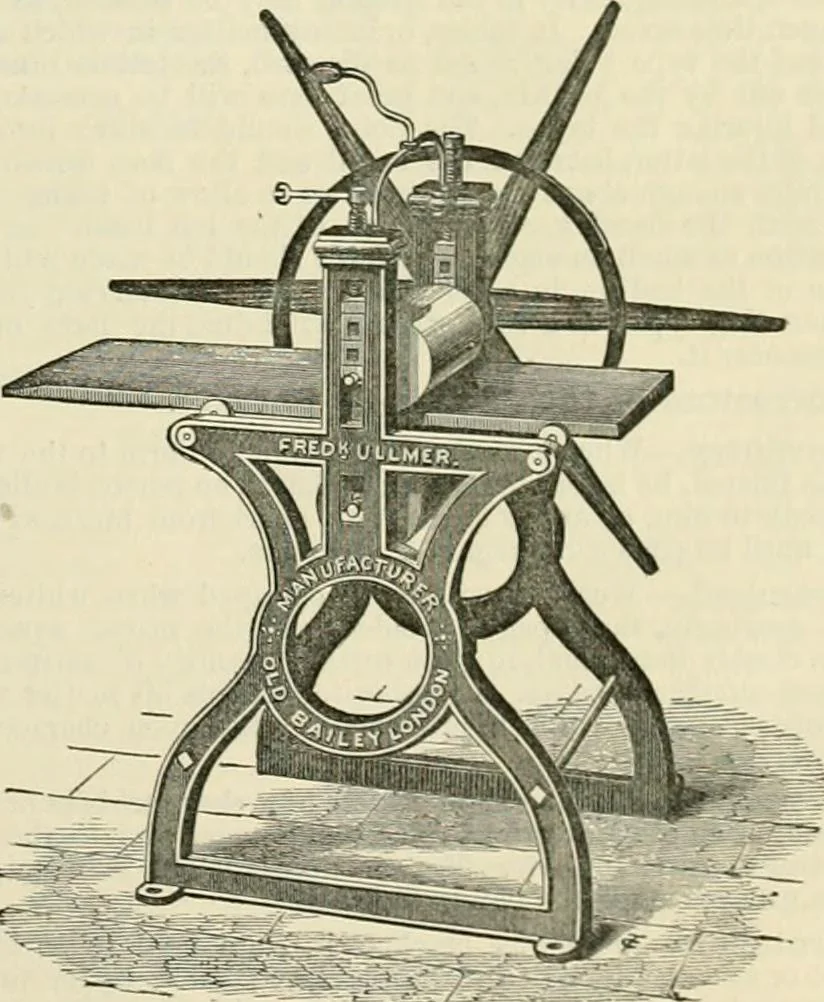 An illustration from A dictionary of typography and its accessory arts. Presented to the subscribers of the "Printers' register," 1870-1871, 1871, leaf 16