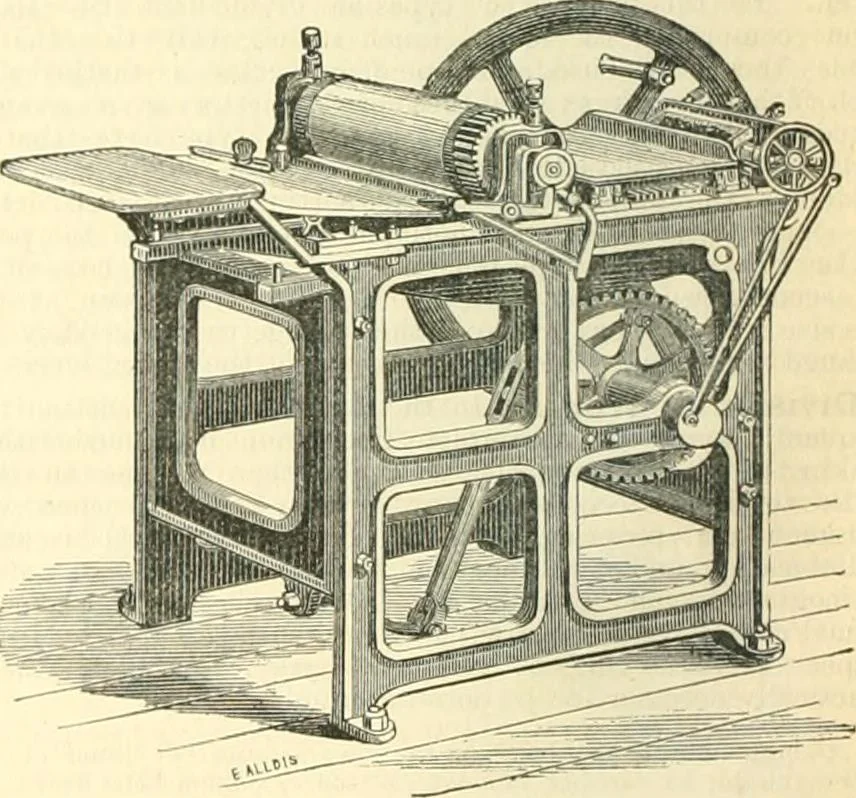 An illustration from A dictionary of typography and its accessory arts. Presented to the subscribers of the "Printers' register," 1870-1871, 1871, leaf 21