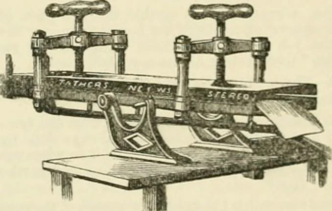 An illustration from A dictionary of typography and its accessory arts. Presented to the subscribers of the "Printers' register," 1870-1871, 1871, leaf 72
