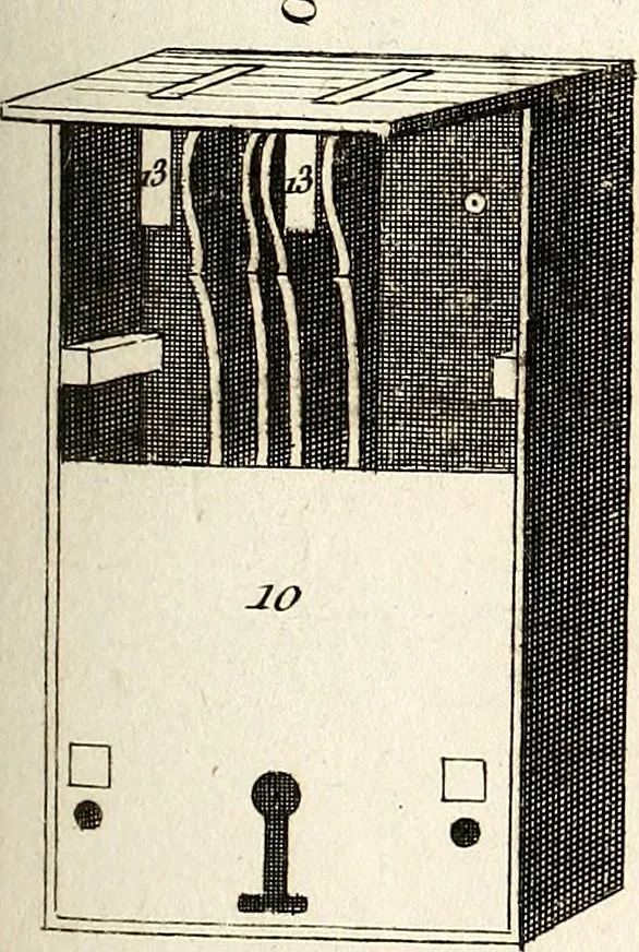 An illustration from Dictionnaire d'architecture, civile, militaire et navale, antique, ancienne et moderne : et de tous les arts et métiers qui en dépendent; Dont tous les Termes sont exprimés, en François, Latin, Italien, Espagnol, Anglois et Allemand. Enrichi de cent une Planches de Figures en Taille-douce, ... auquel on a joint Une Notice des Architectes, Ingénieurs, Peintres, Sculpteurs, Graveurs, & autres Artistes les plus celebres, dont on rapporte les principaux Ouvrages., 1770, leaf 376