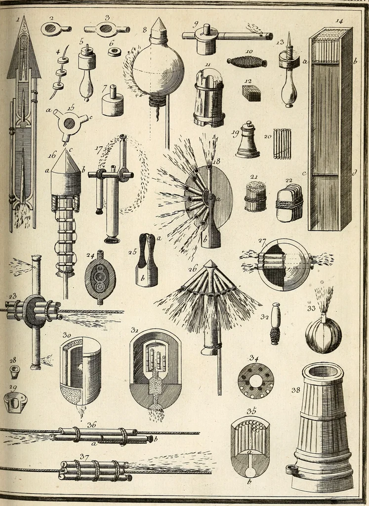 An illustration from Dictionnaire d'architecture, civile, militaire et navale, antique, ancienne et moderne : et de tous les arts et métiers qui en dépendent; Dont tous les Termes sont exprimés, en François, Latin, Italien, Espagnol, Anglois et Allemand. Enrichi de cent une Planches de Figures en Taille-douce, ... auquel on a joint Une Notice des Architectes, Ingénieurs, Peintres, Sculpteurs, Graveurs, & autres Artistes les plus celebres, dont on rapporte les principaux Ouvrages., 1770, leaf 432