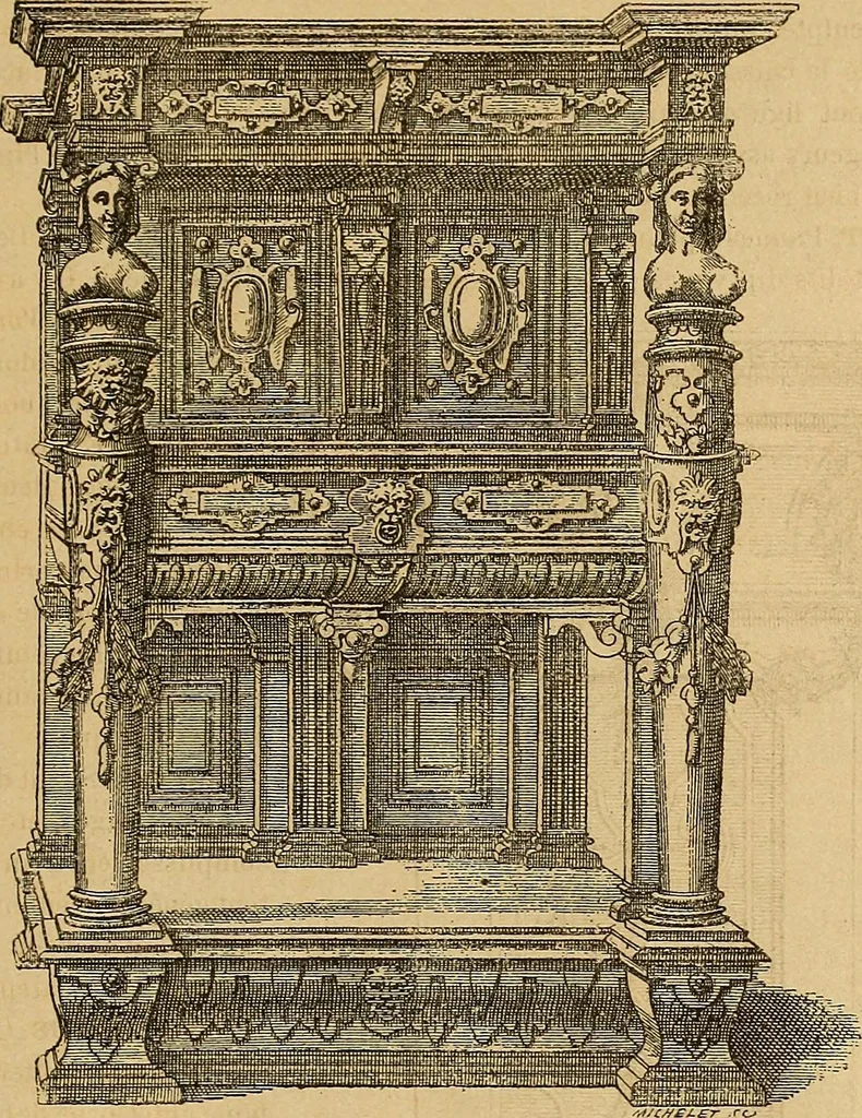 An illustration from Dictionnaire des arts décoratifs à l'usage des artisans, des artistes, des amateurs et des écoles, 1880, leaf 1020