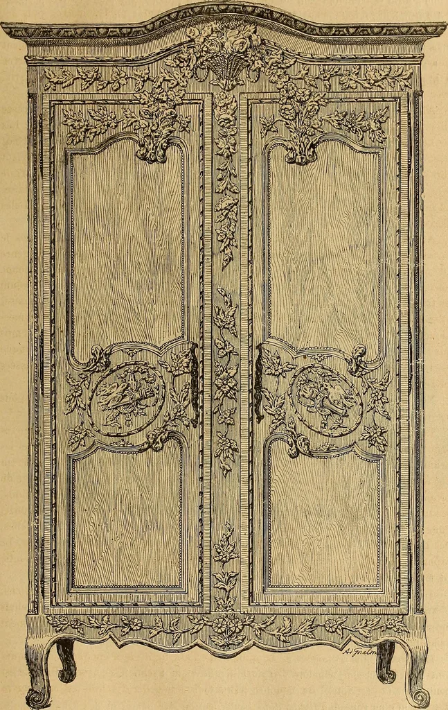 An illustration from Dictionnaire des arts décoratifs à l'usage des artisans, des artistes, des amateurs et des écoles, 1880, leaf 110