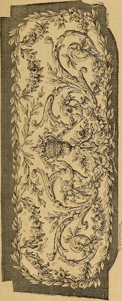 An illustration from Dictionnaire des arts décoratifs à l'usage des artisans, des artistes, des amateurs et des écoles, 1880, leaf 122