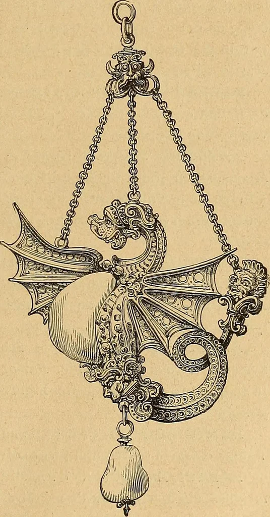 An illustration from Dictionnaire des arts décoratifs à l'usage des artisans, des artistes, des amateurs et des écoles, 1880, leaf 140