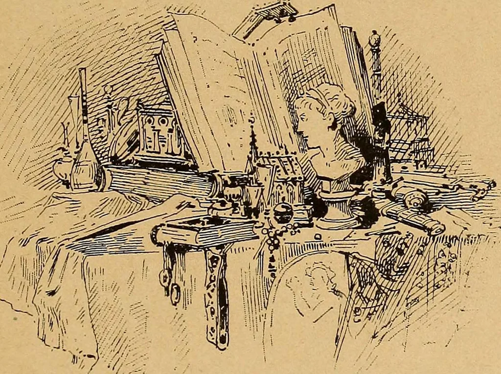 An illustration from Dictionnaire des arts décoratifs à l'usage des artisans, des artistes, des amateurs et des écoles, 1880, leaf 16