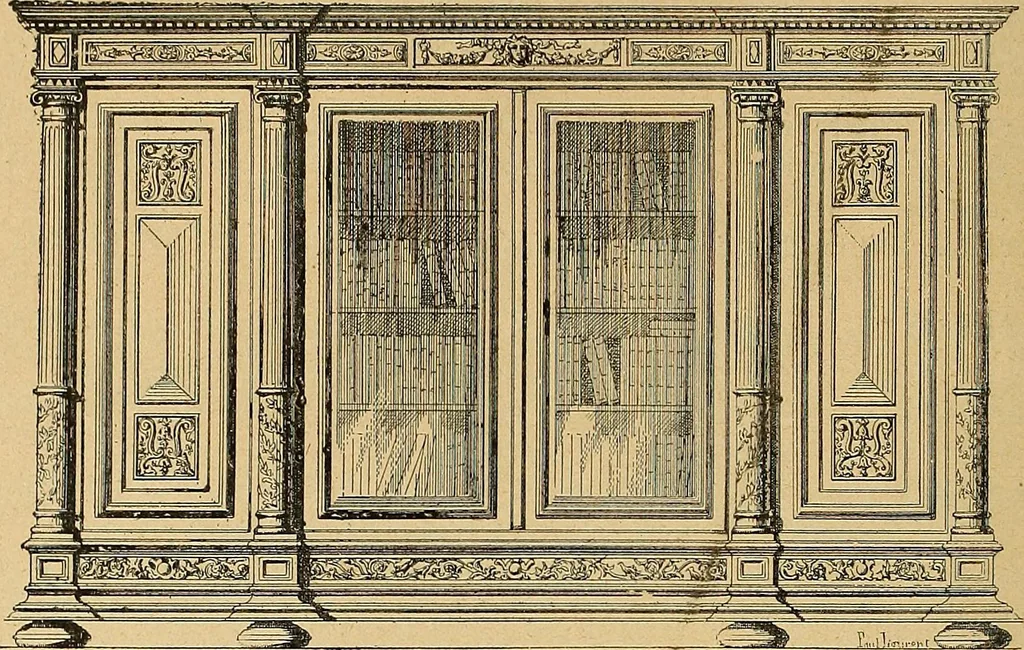 An illustration from Dictionnaire des arts décoratifs à l'usage des artisans, des artistes, des amateurs et des écoles, 1880, leaf 167