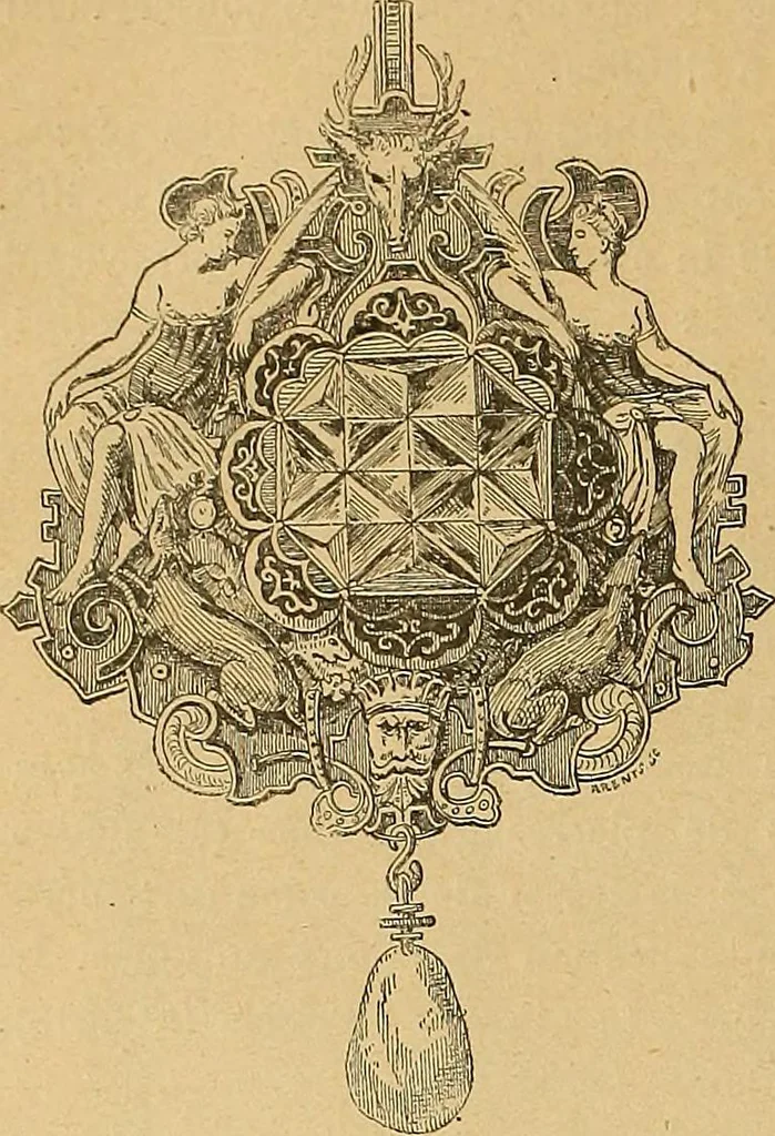 An illustration from Dictionnaire des arts décoratifs à l'usage des artisans, des artistes, des amateurs et des écoles, 1880, leaf 169