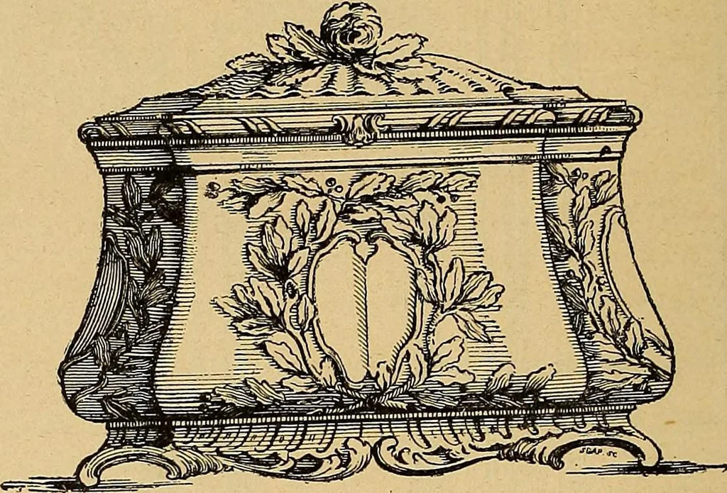 An illustration from Dictionnaire des arts décoratifs à l'usage des artisans, des artistes, des amateurs et des écoles, 1880, leaf 179