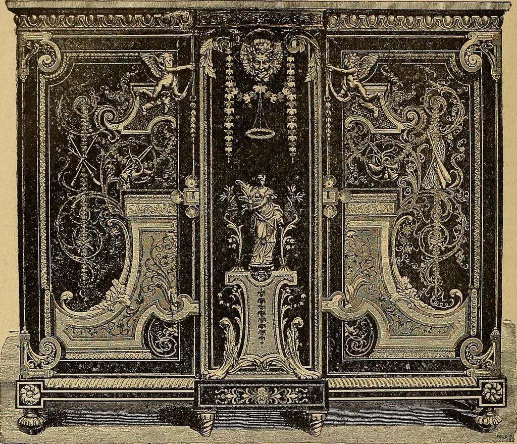 An illustration from Dictionnaire des arts décoratifs à l'usage des artisans, des artistes, des amateurs et des écoles, 1880, leaf 189
