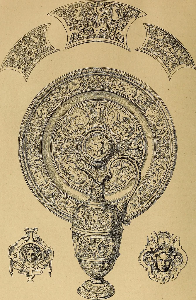 An illustration from Dictionnaire des arts décoratifs à l'usage des artisans, des artistes, des amateurs et des écoles, 1880, leaf 197
