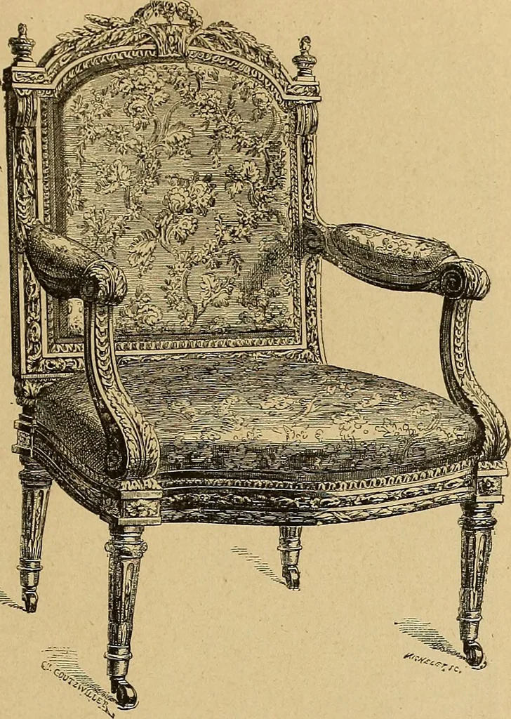 An illustration from Dictionnaire des arts décoratifs à l'usage des artisans, des artistes, des amateurs et des écoles, 1880, leaf 198