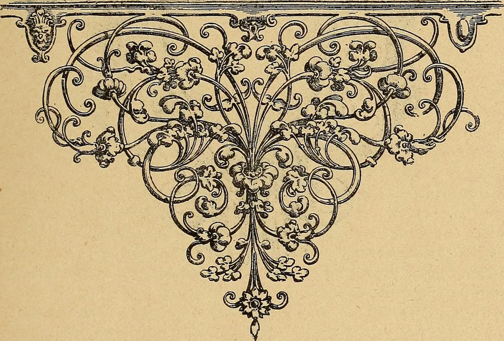 An illustration from Dictionnaire des arts décoratifs à l'usage des artisans, des artistes, des amateurs et des écoles, 1880, leaf 24