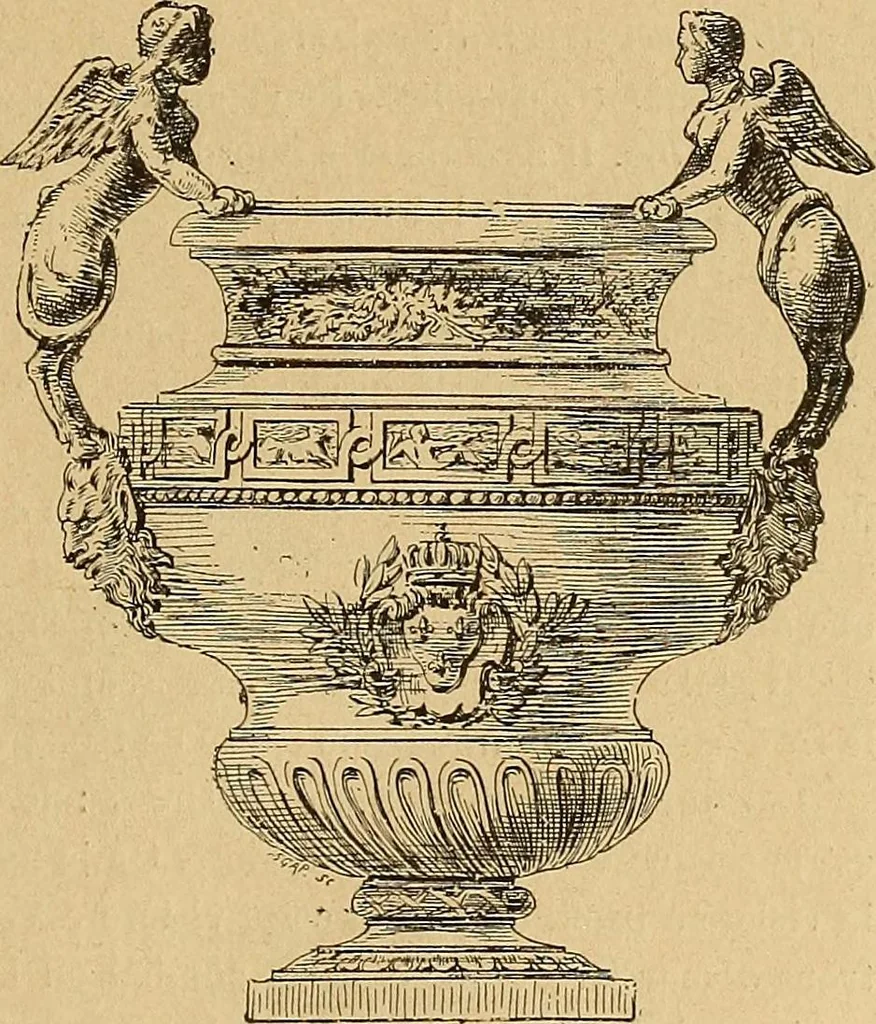 An illustration from Dictionnaire des arts décoratifs à l'usage des artisans, des artistes, des amateurs et des écoles, 1880, leaf 250