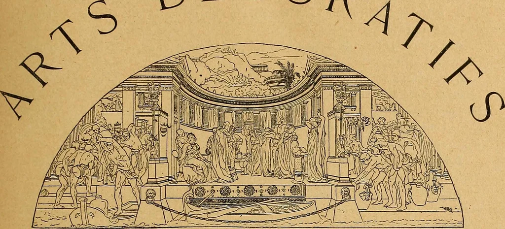 An illustration from Dictionnaire des arts décoratifs à l'usage des artisans, des artistes, des amateurs et des écoles, 1880, leaf 26