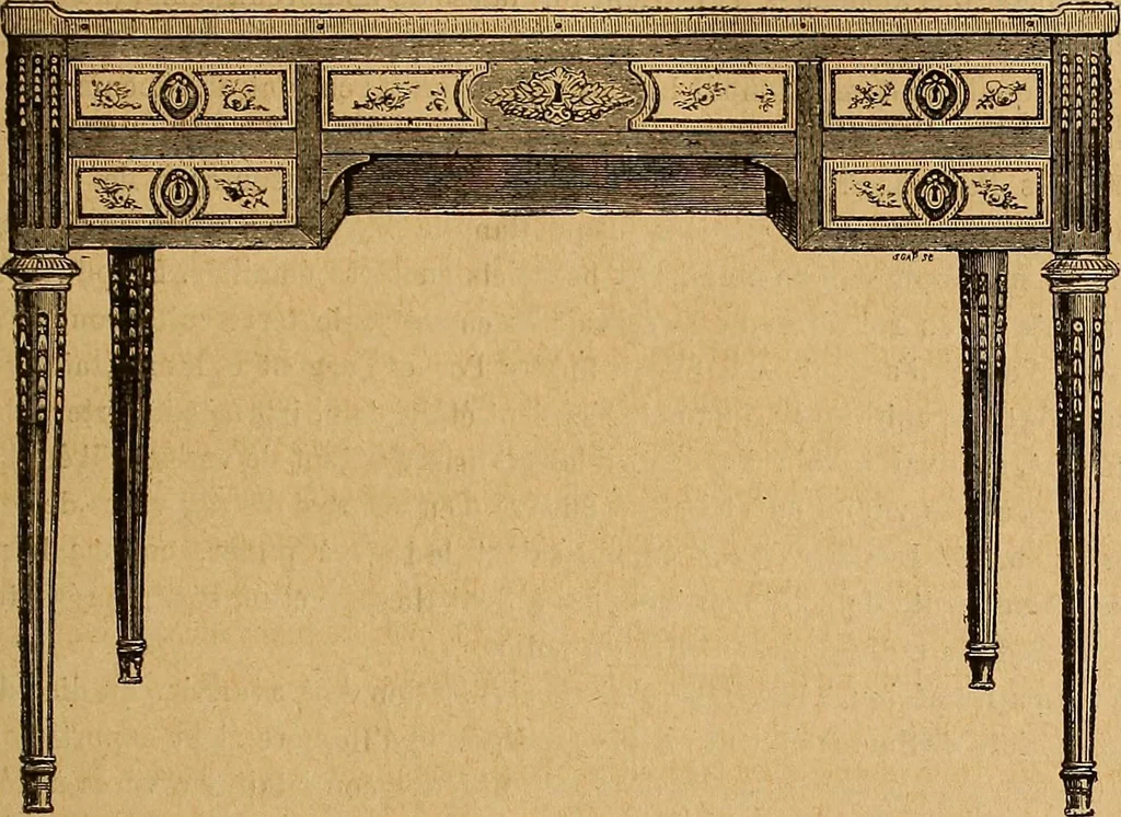 An illustration from Dictionnaire des arts décoratifs à l'usage des artisans, des artistes, des amateurs et des écoles, 1880, leaf 260