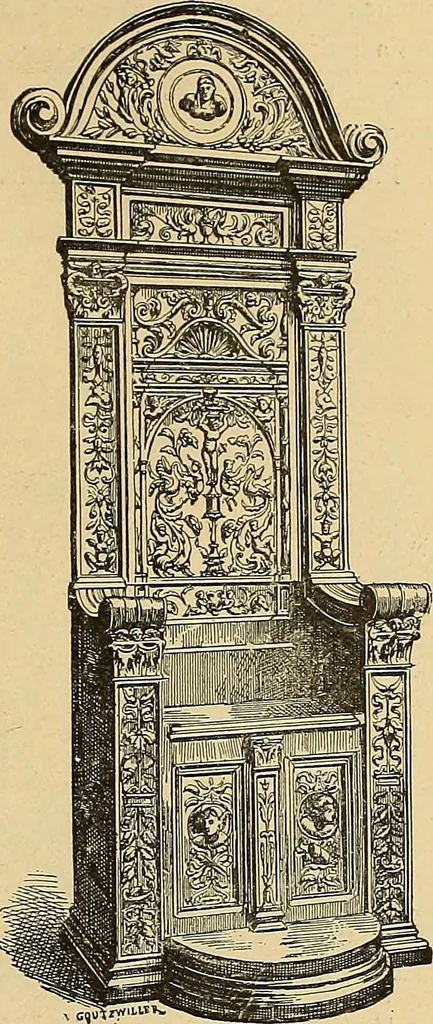 An illustration from Dictionnaire des arts décoratifs à l'usage des artisans, des artistes, des amateurs et des écoles, 1880, leaf 266