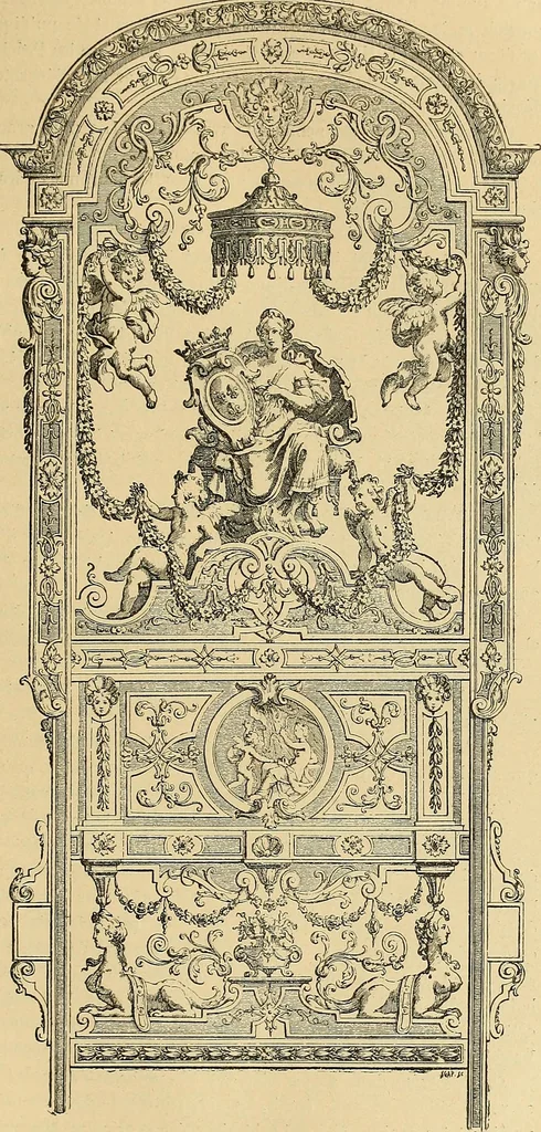 An illustration from Dictionnaire des arts décoratifs à l'usage des artisans, des artistes, des amateurs et des écoles, 1880, leaf 268