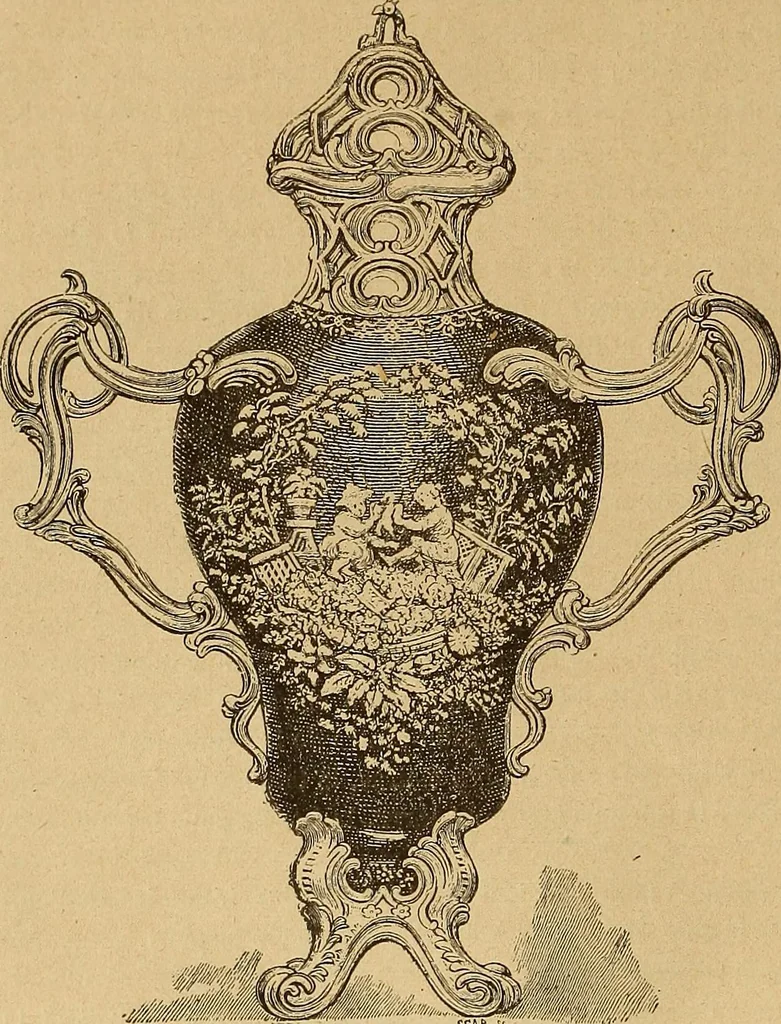 An illustration from Dictionnaire des arts décoratifs à l'usage des artisans, des artistes, des amateurs et des écoles, 1880, leaf 283