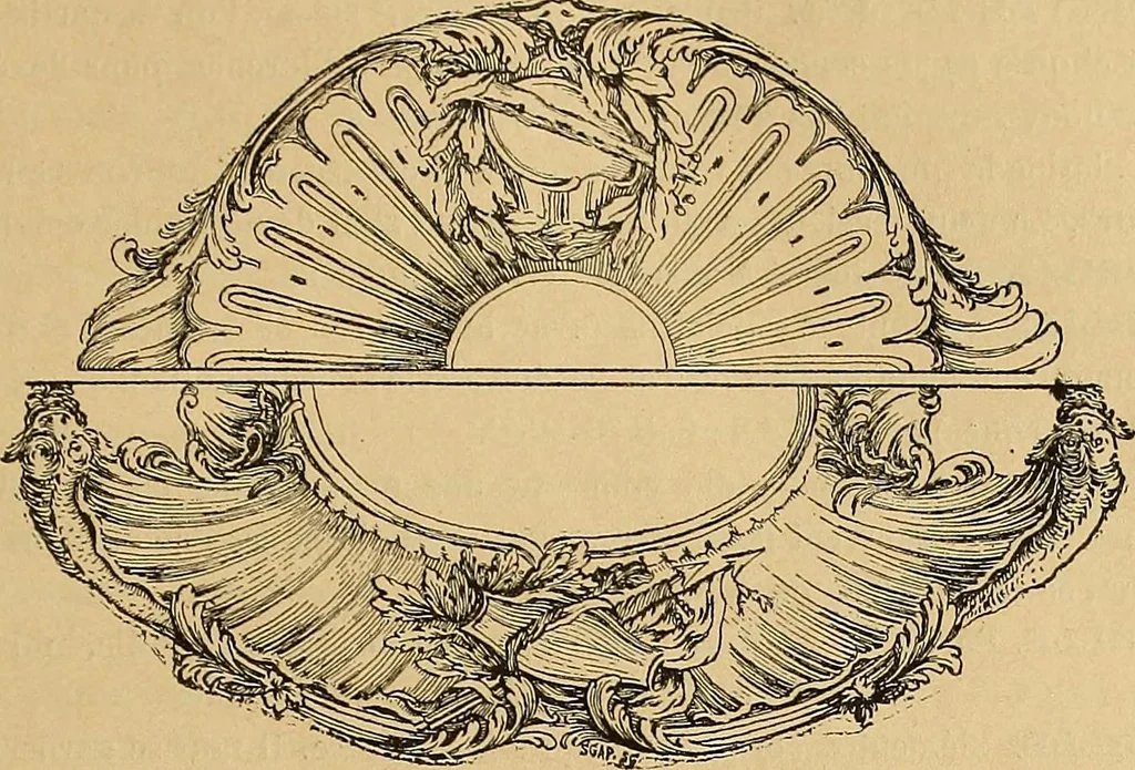 An illustration from Dictionnaire des arts décoratifs à l'usage des artisans, des artistes, des amateurs et des écoles, 1880, leaf 334