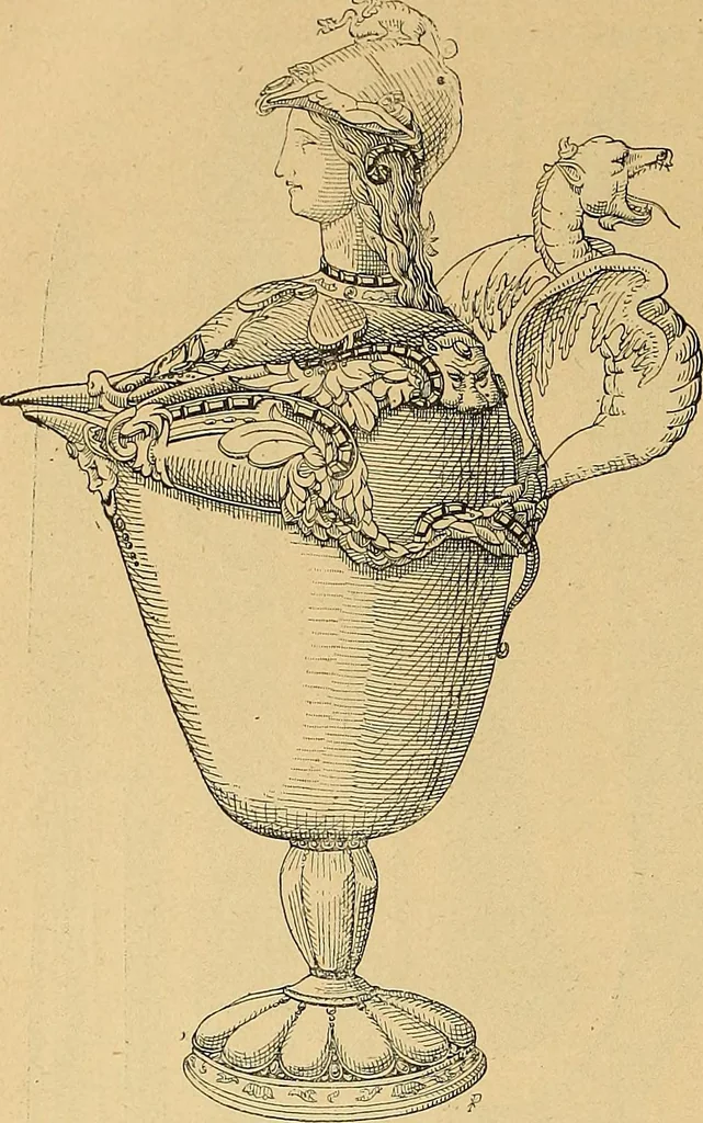 An illustration from Dictionnaire des arts décoratifs à l'usage des artisans, des artistes, des amateurs et des écoles, 1880, leaf 353