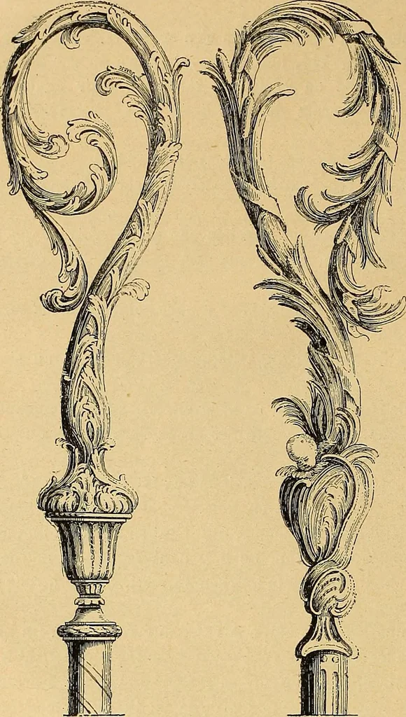 An illustration from Dictionnaire des arts décoratifs à l'usage des artisans, des artistes, des amateurs et des écoles, 1880, leaf 361