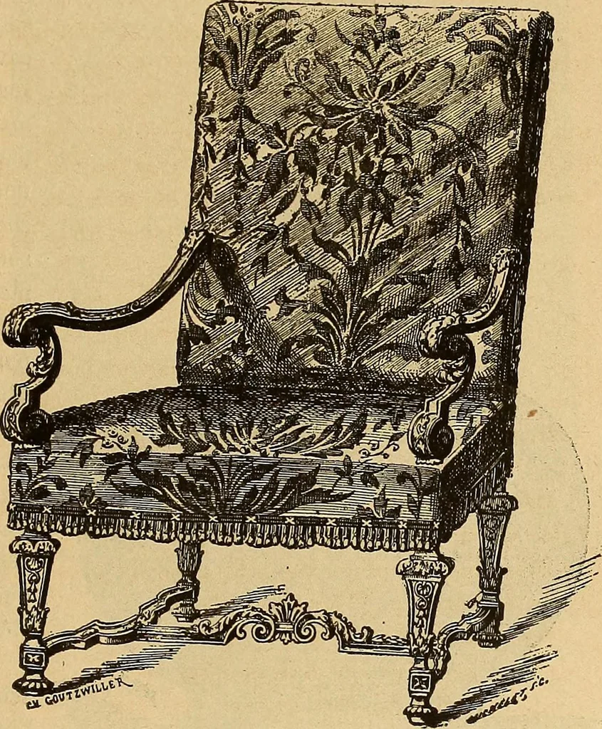 An illustration from Dictionnaire des arts décoratifs à l'usage des artisans, des artistes, des amateurs et des écoles, 1880, leaf 372