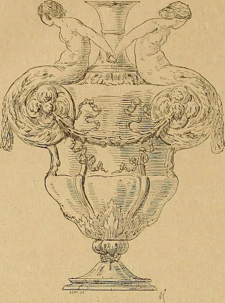 An illustration from Dictionnaire des arts décoratifs à l'usage des artisans, des artistes, des amateurs et des écoles, 1880, leaf 381