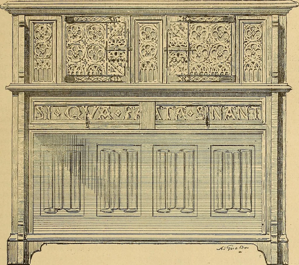 An illustration from Dictionnaire des arts décoratifs à l'usage des artisans, des artistes, des amateurs et des écoles, 1880, leaf 404