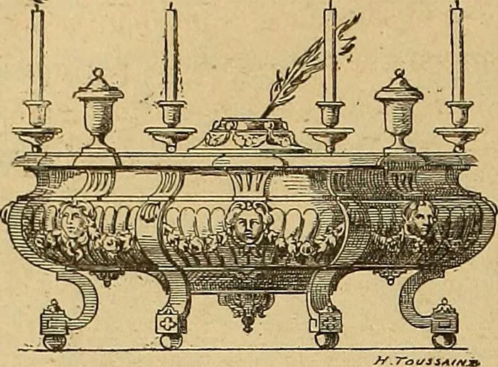 An illustration from Dictionnaire des arts décoratifs à l'usage des artisans, des artistes, des amateurs et des écoles, 1880, leaf 413