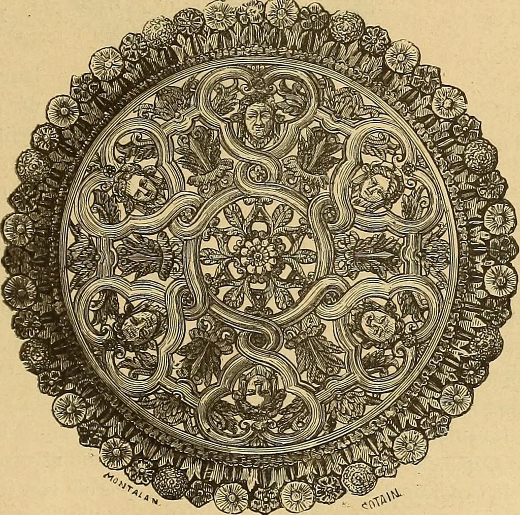 An illustration from Dictionnaire des arts décoratifs à l'usage des artisans, des artistes, des amateurs et des écoles, 1880, leaf 414