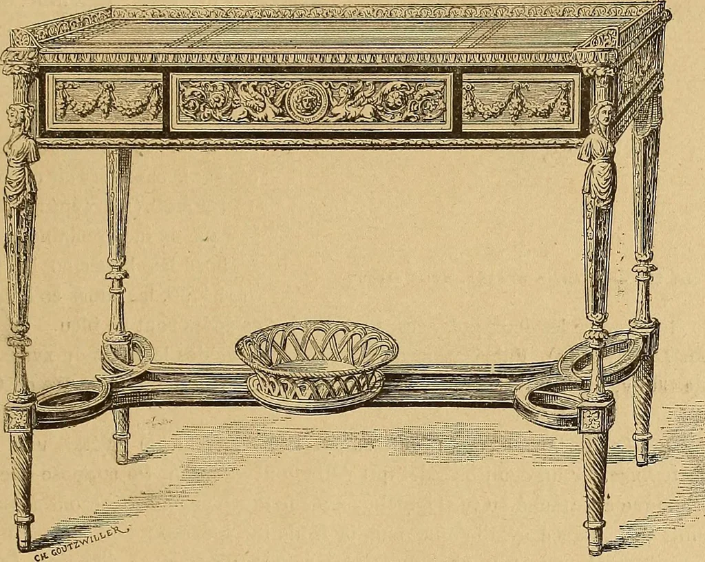An illustration from Dictionnaire des arts décoratifs à l'usage des artisans, des artistes, des amateurs et des écoles, 1880, leaf 432
