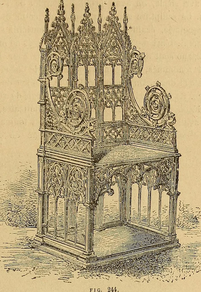 An illustration from Dictionnaire des arts décoratifs à l'usage des artisans, des artistes, des amateurs et des écoles, 1880, leaf 440
