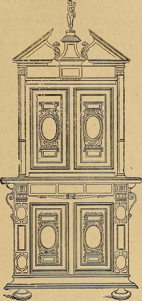 An illustration from Dictionnaire des arts décoratifs à l'usage des artisans, des artistes, des amateurs et des écoles, 1880, leaf 476