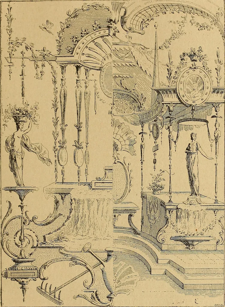 An illustration from Dictionnaire des arts décoratifs à l'usage des artisans, des artistes, des amateurs et des écoles, 1880, leaf 486