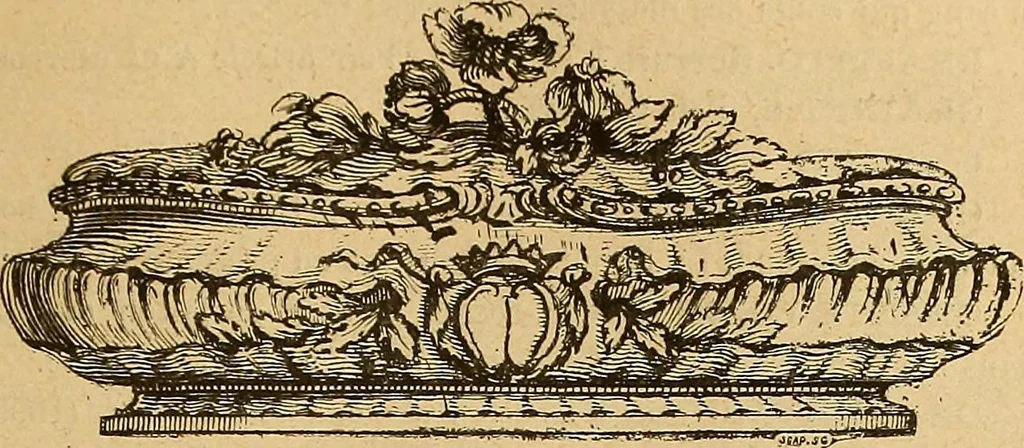 An illustration from Dictionnaire des arts décoratifs à l'usage des artisans, des artistes, des amateurs et des écoles, 1880, leaf 492