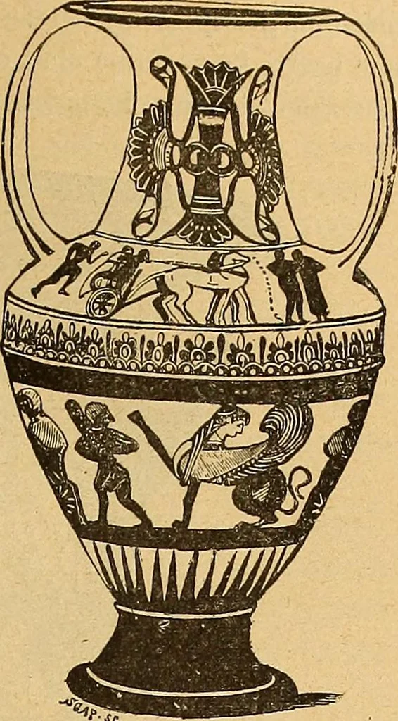 An illustration from Dictionnaire des arts décoratifs à l'usage des artisans, des artistes, des amateurs et des écoles, 1880, leaf 494