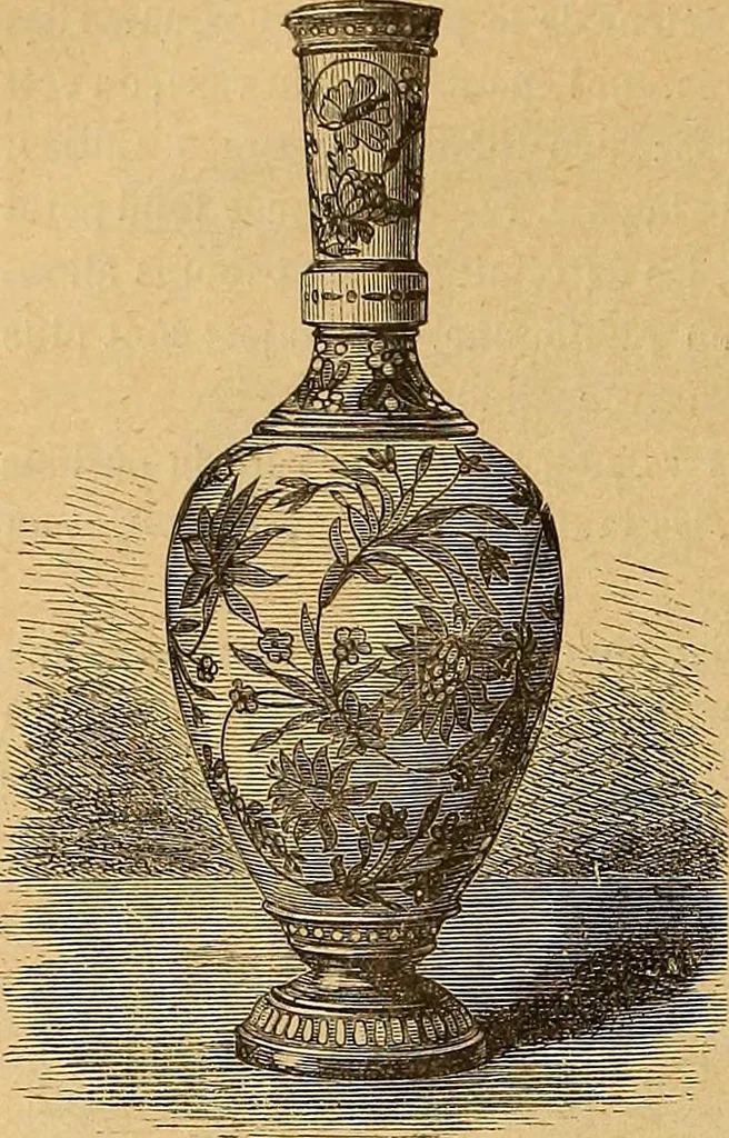 An illustration from Dictionnaire des arts décoratifs à l'usage des artisans, des artistes, des amateurs et des écoles, 1880, leaf 497